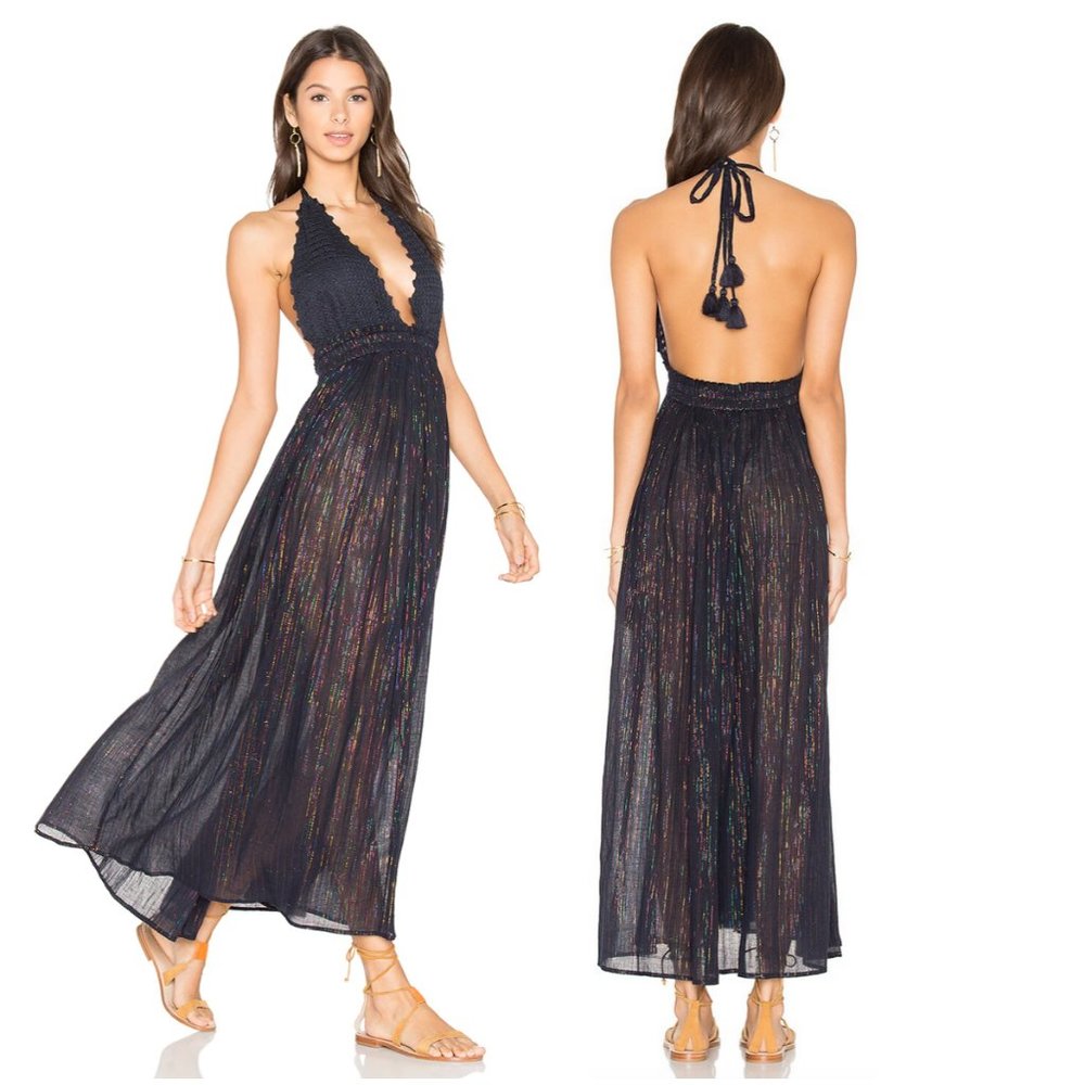 LOVESHACKFANCY Hayley Halter Dress